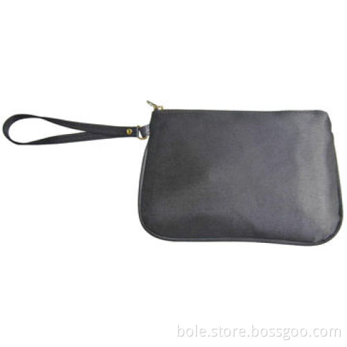 Promotional Coin Purses, Made of Satin, with Wrist and Metal Zipper, Can be Customized